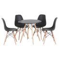 Bộ bàn tròn Eiffel 60 cm 4 ghế Eames