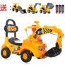 Xe cẩu chòi chân cho bé có Nhạc-Còi-Gầu múc-Tựa lưng – xe cẩu